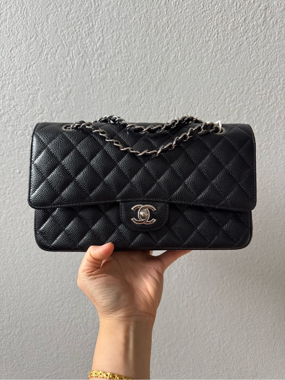 Chanel Medium Classic Double Flap Bag in Black